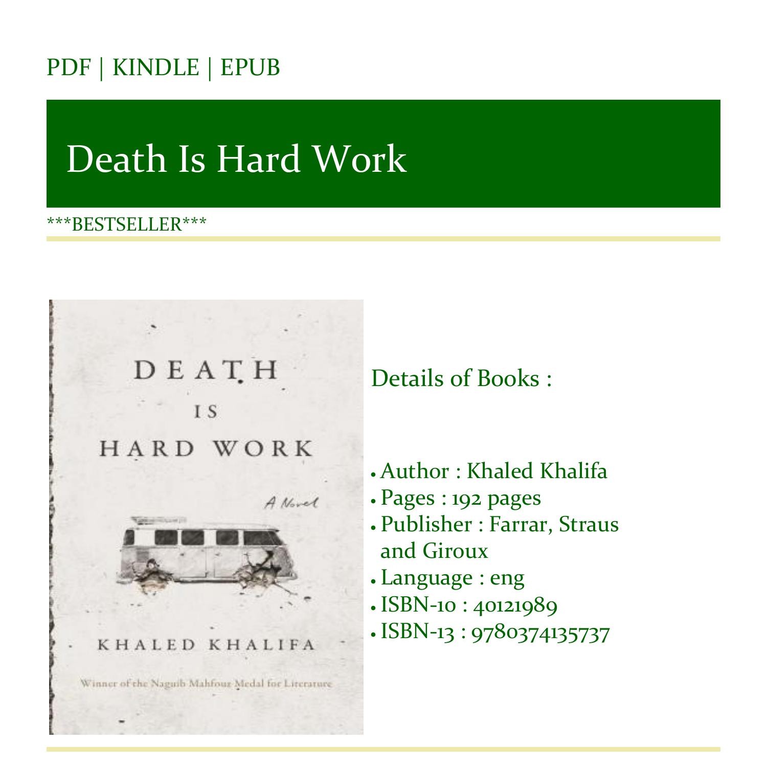 Death Is Hard Work Review