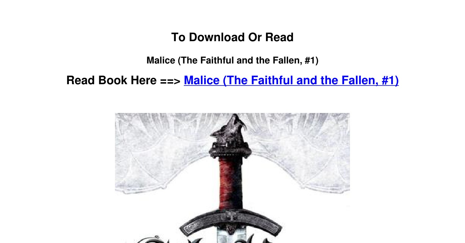 download EPUB Malice The Faithful and the Fallen 1 BY John Gwynne.pdf ...