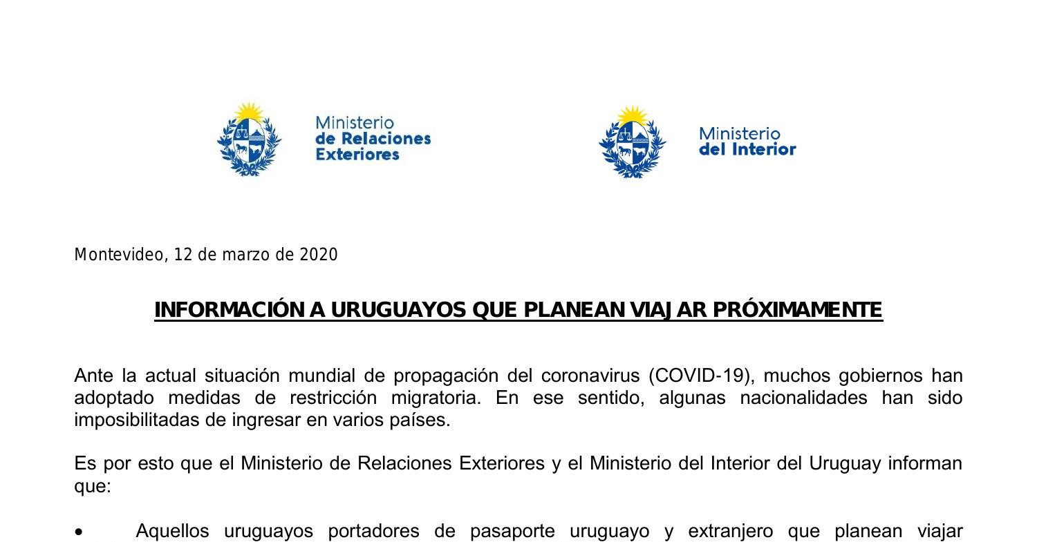 Comunicado Conjunto De Ministerio De Relaciones Exteriores Y Ministerio ...