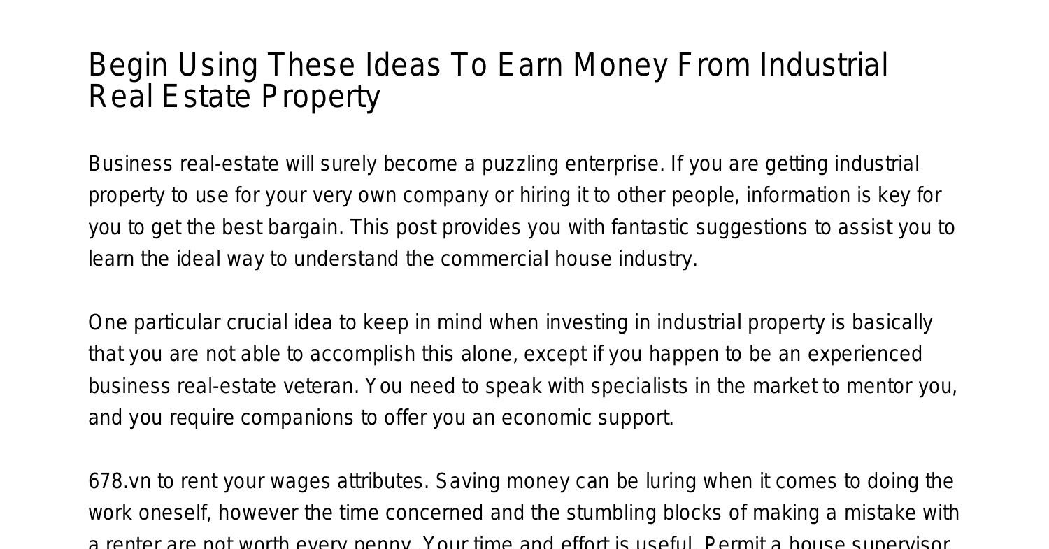 begin-using-these-tips-to-make-money-from-business-real-estateademt-pdf