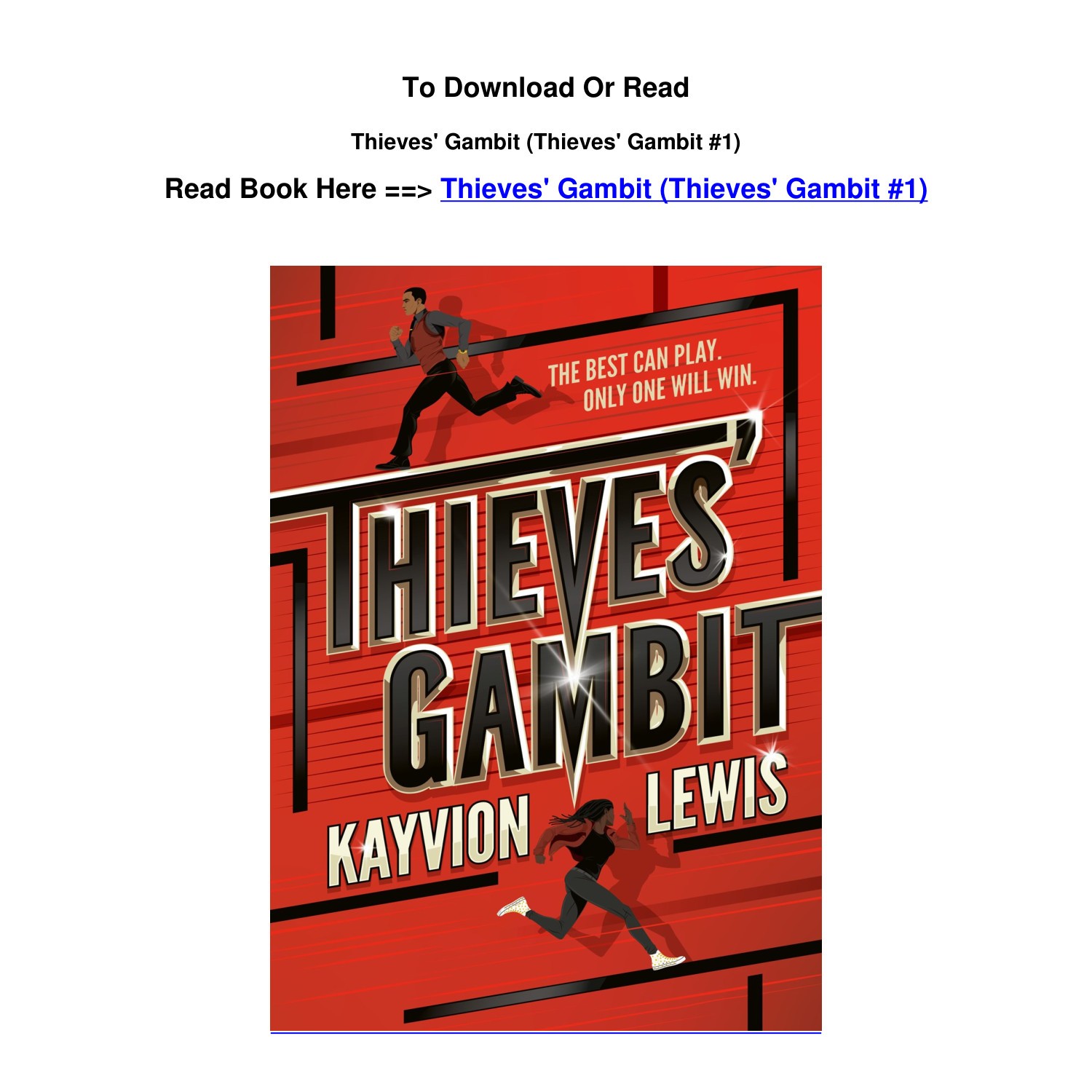 Download Pdf Thieves Gambit Thieves Gambit 1 BY Kayvion Lewis.pdf ...