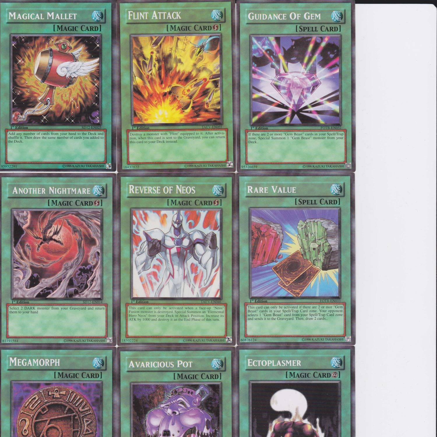 anime accurate yugioh cards