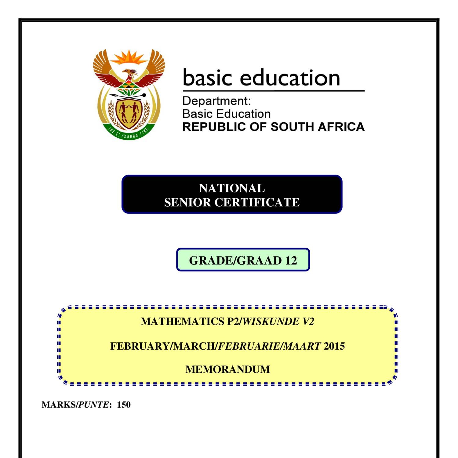 Mathematics P2 Feb-March 2015 Memo Afr & Eng.pdf | DocDroid