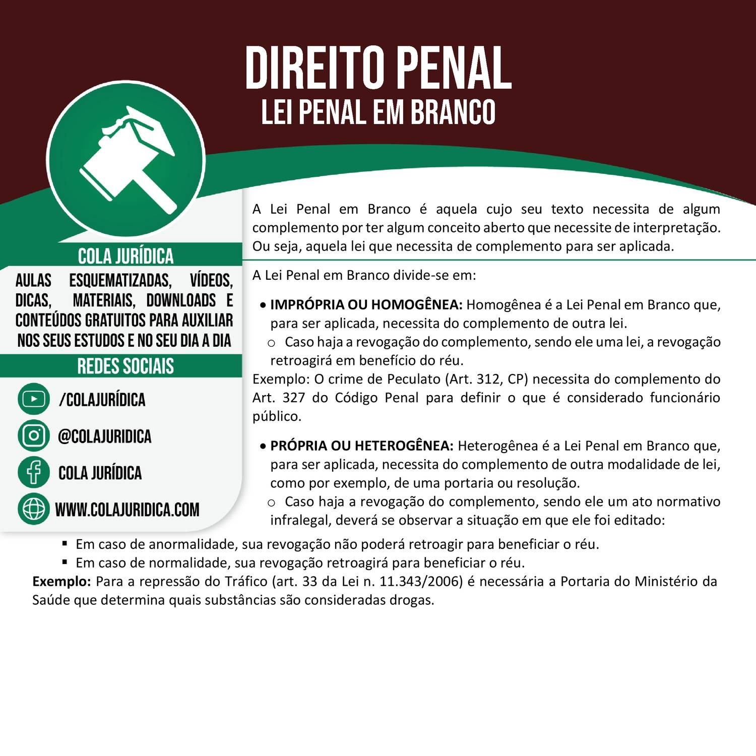 Direito Penal I Lei Penal Em Branco Pdf DocDroid