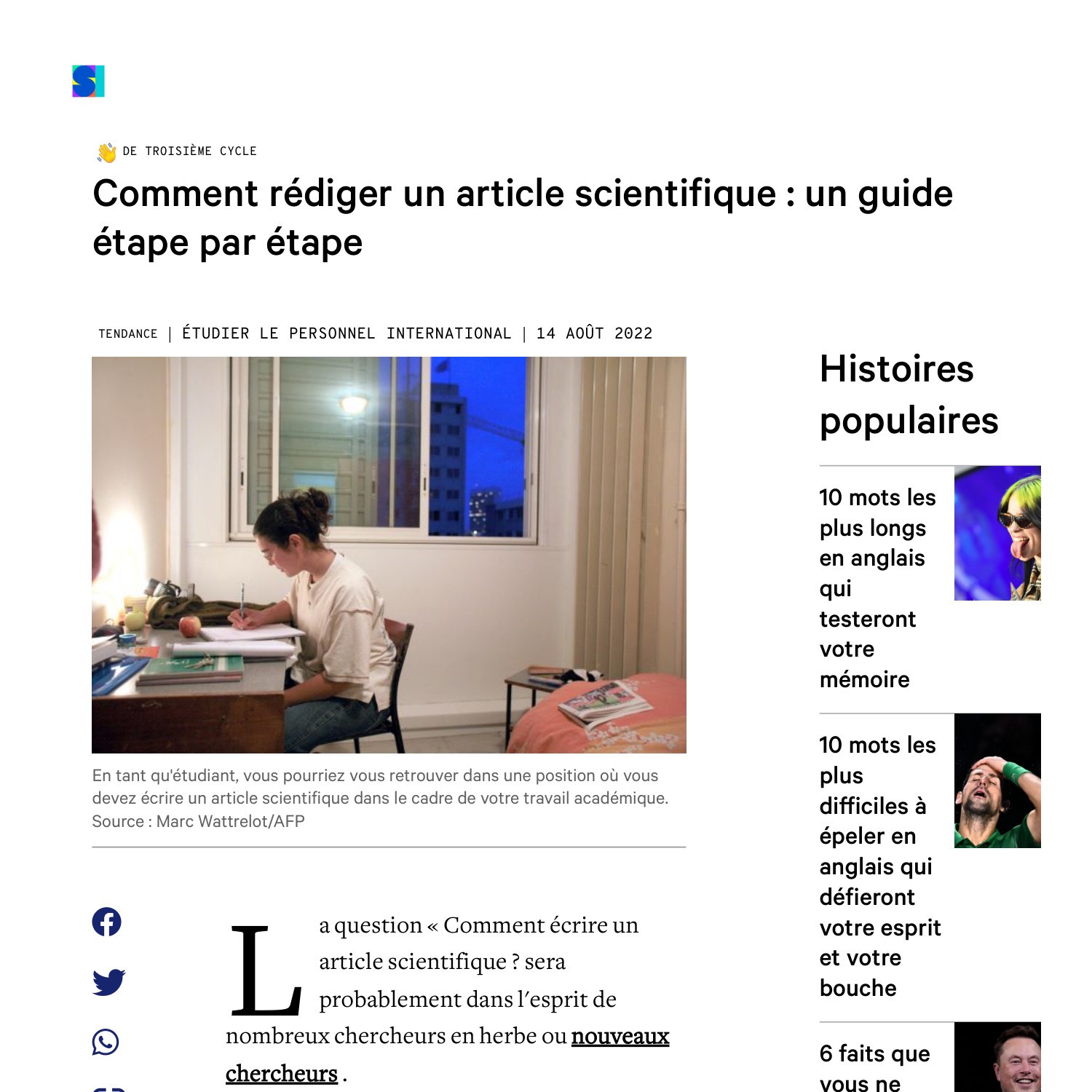 Comment Rédiger Un Article Scientifique Un Guide étape Par étape Pdf