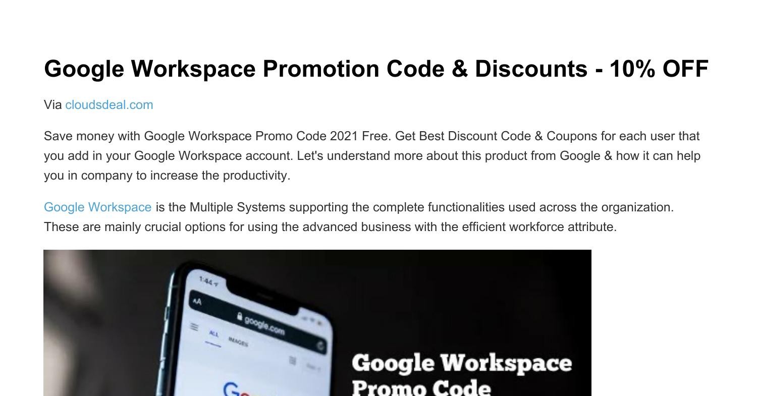 Promotion Code Google Workspace.pdf DocDroid
