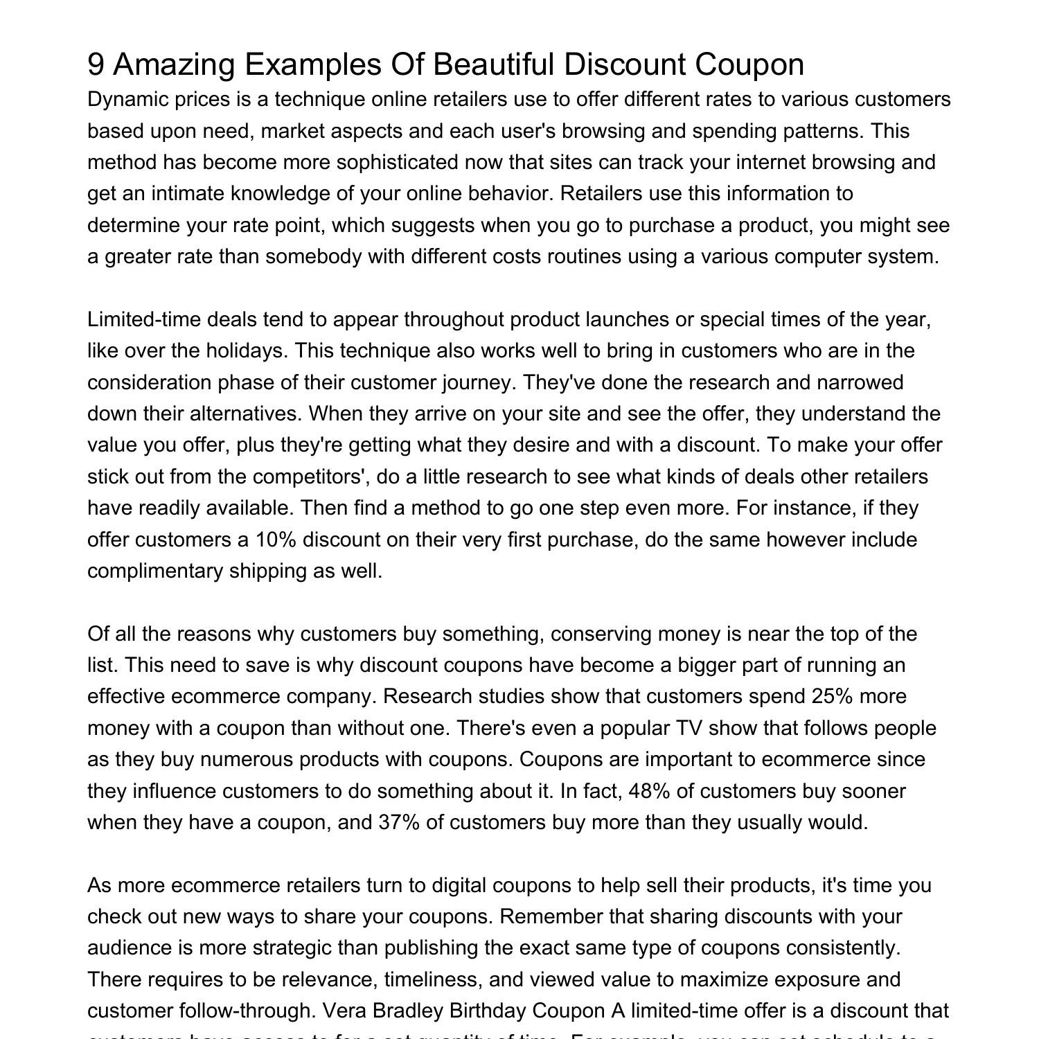 9 Amazing Examples Of Beautiful Discount Coupon eyzkq.pdf.pdf | DocDroid