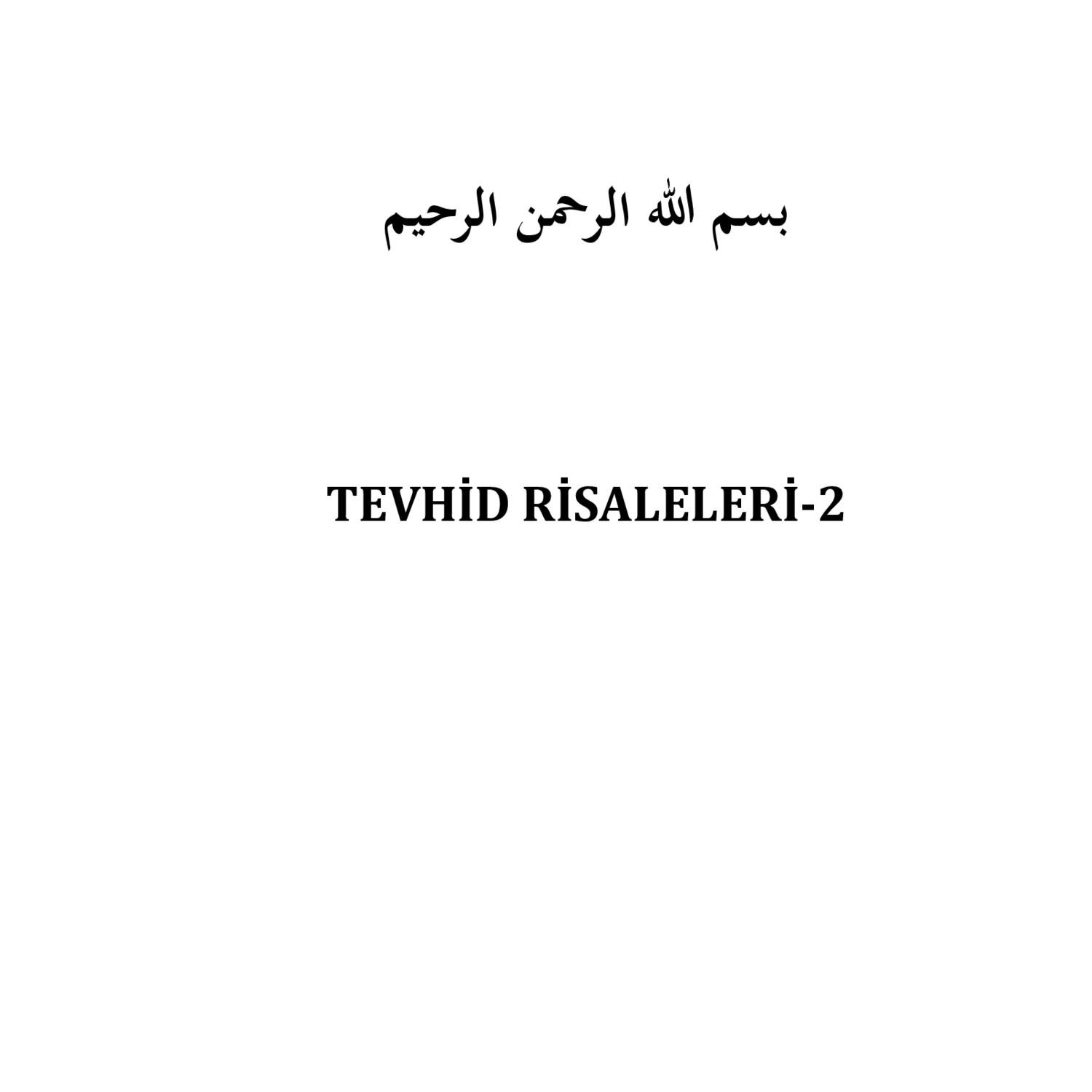 Muhammed Ibn AbdulVahhab-Tevhid Risaleleri 2.pdf | DocDroid