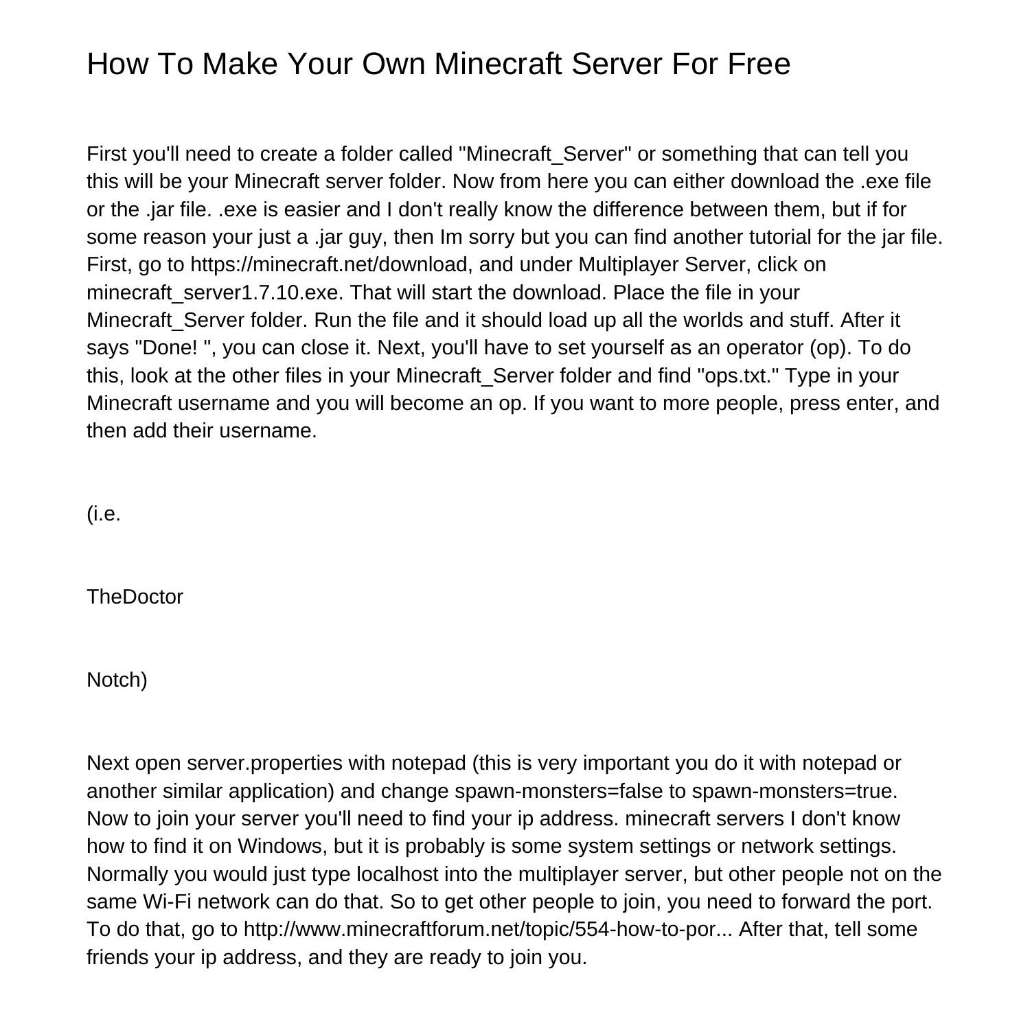 how-to-make-your-own-minecraft-server-for-freevfkig-pdf-pdf-docdroid