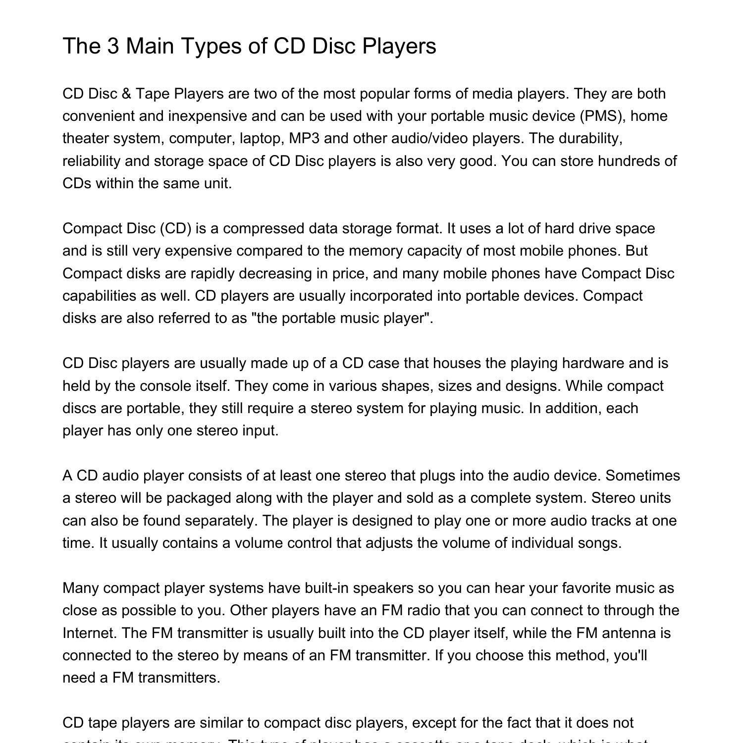 the-3-main-types-of-cd-disc-playersolwmx-pdf-pdf-docdroid