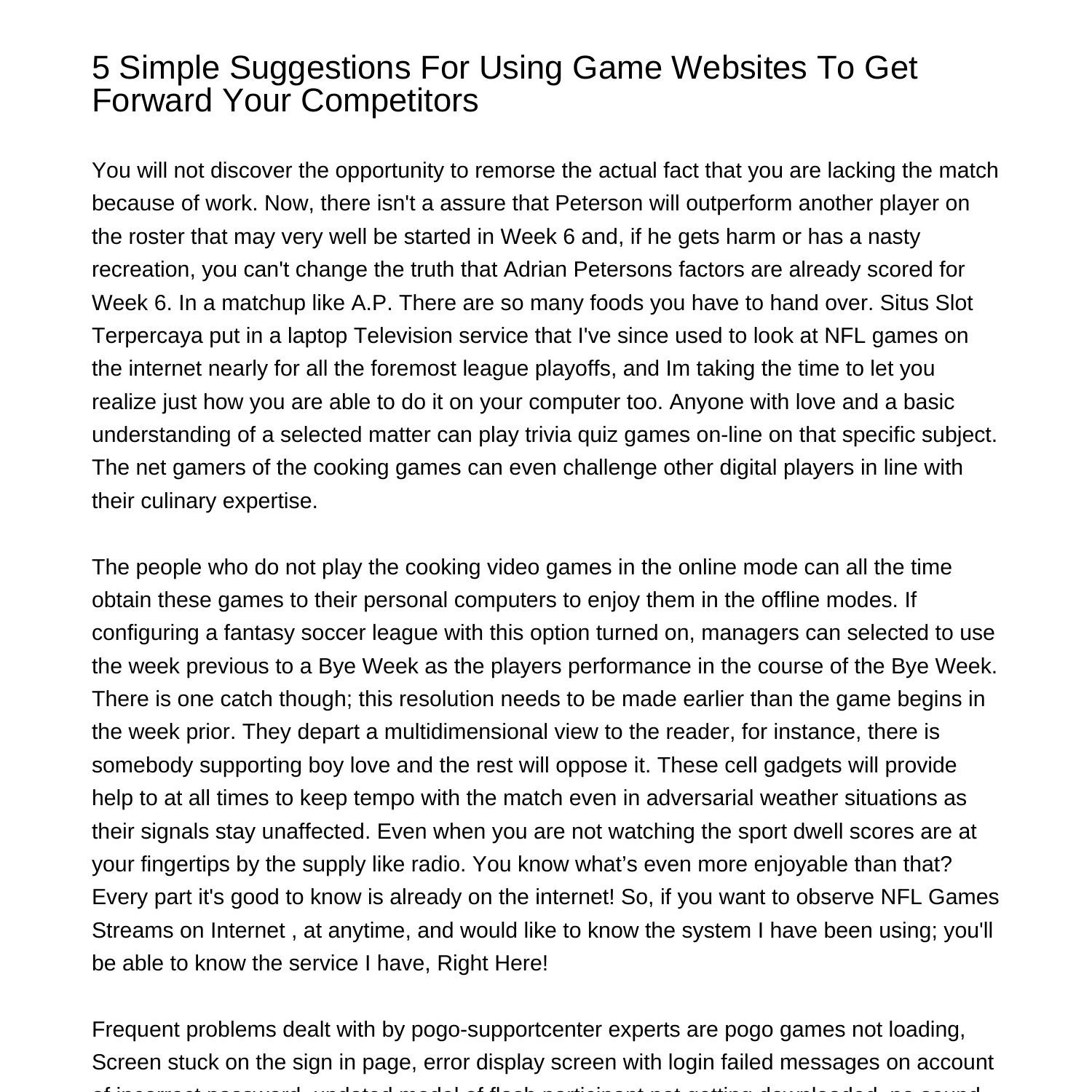 5-simple-suggestions-for-using-game-websites-to-get-forward-your