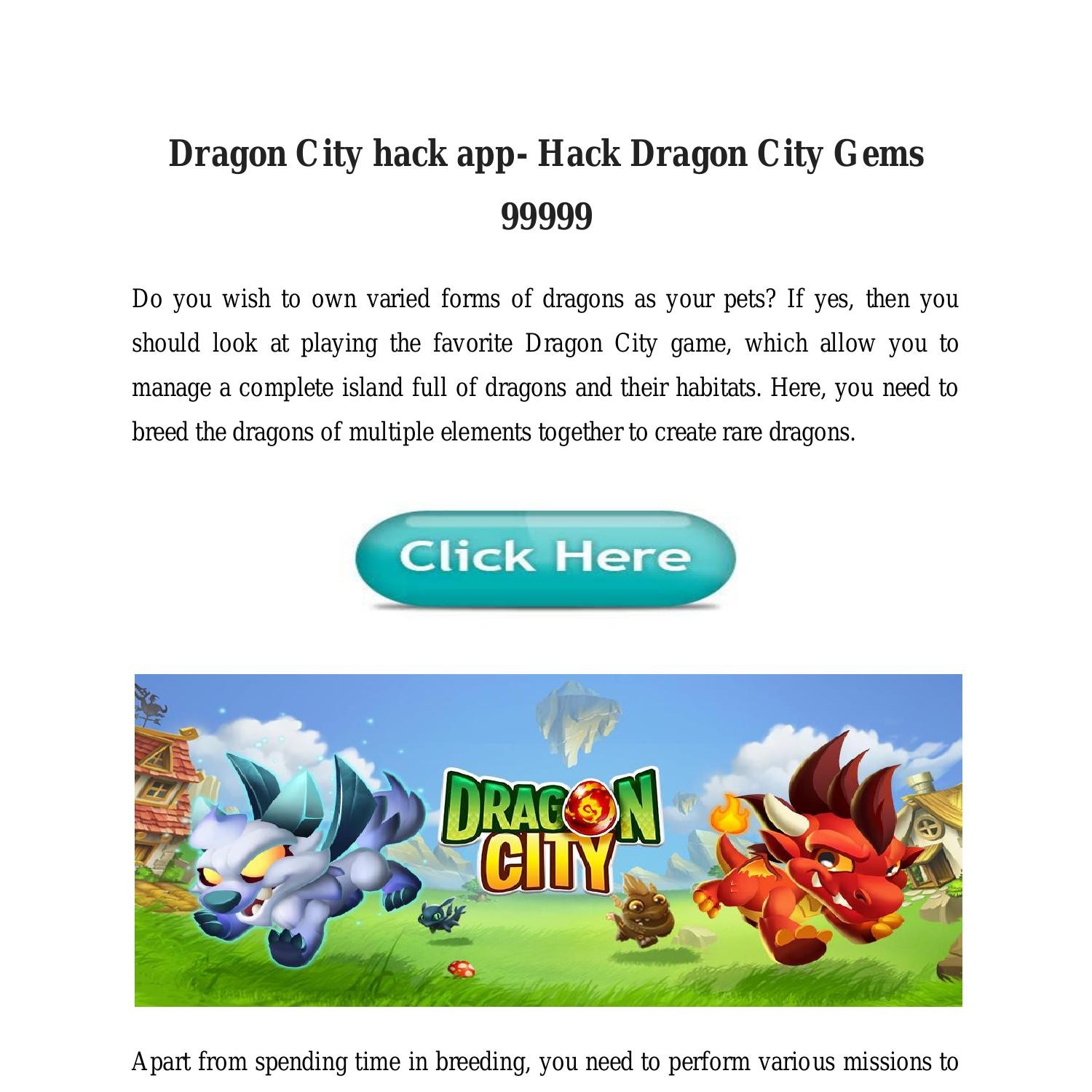 Dragon City hack app Hack Dragon City Gems 99999.pdf DocDroid