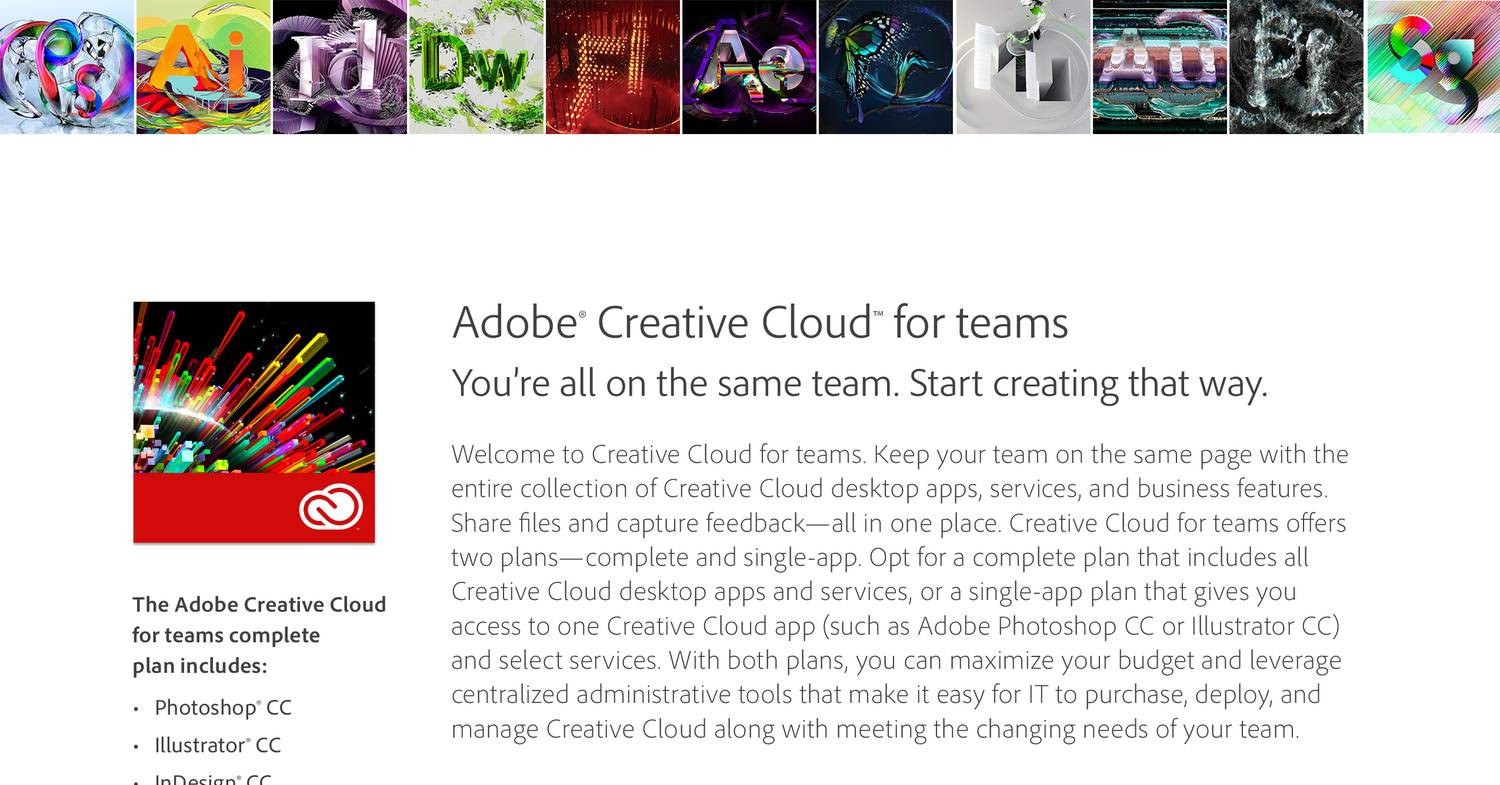 creative cloud teams