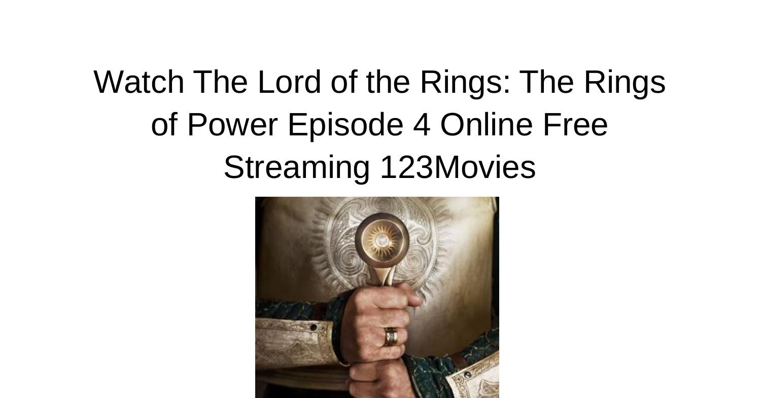 the lord of the rings the rings of power movies4u