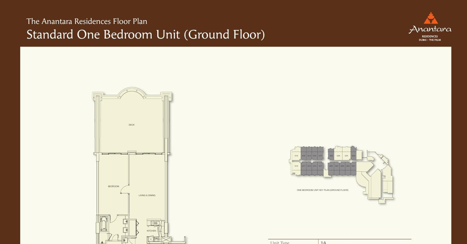 Anantara Residences Floor Plan 8932434 Pdf 