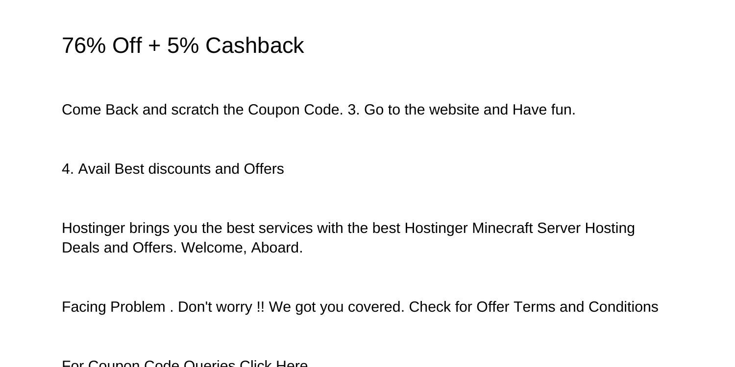 Hostinger Coupon Codes  Official Promo Codes - 76% OFF