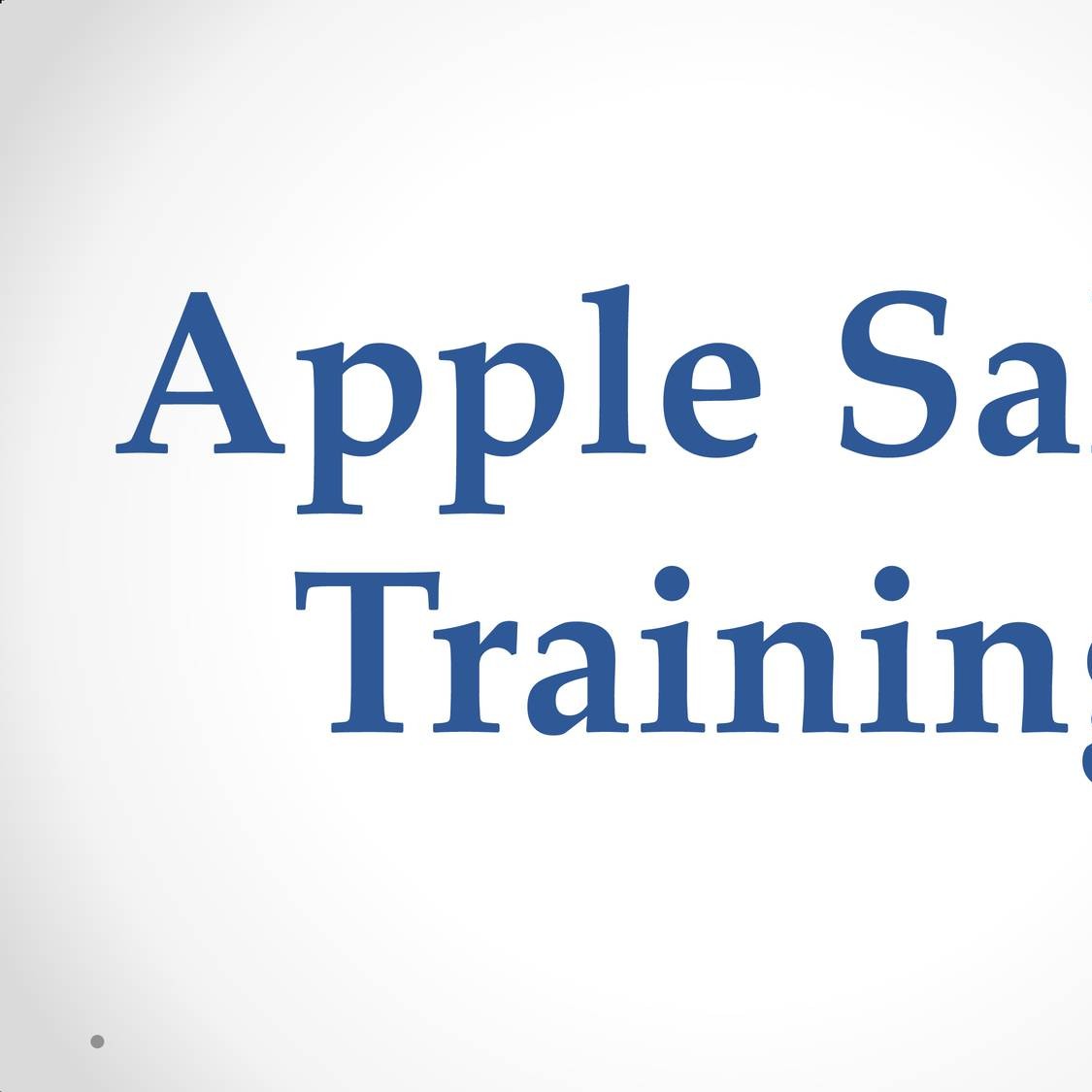 Apple sales training online что это