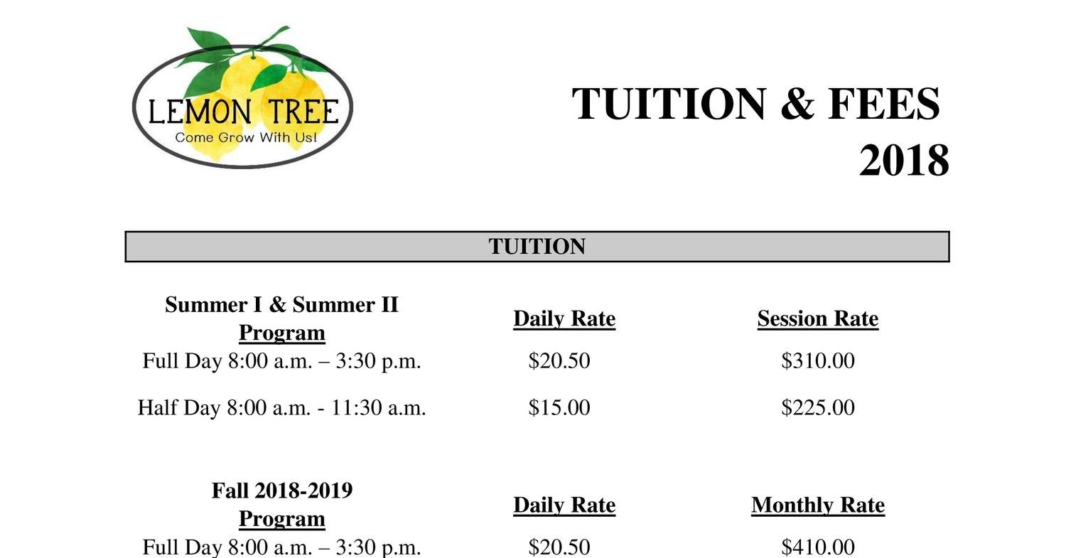 Tuition And Fees docx DocDroid