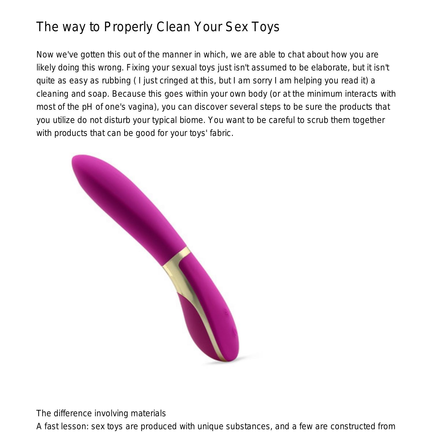 The way to Properly Clean Your Sex Toysuaasw.pdf.pdf | DocDroid