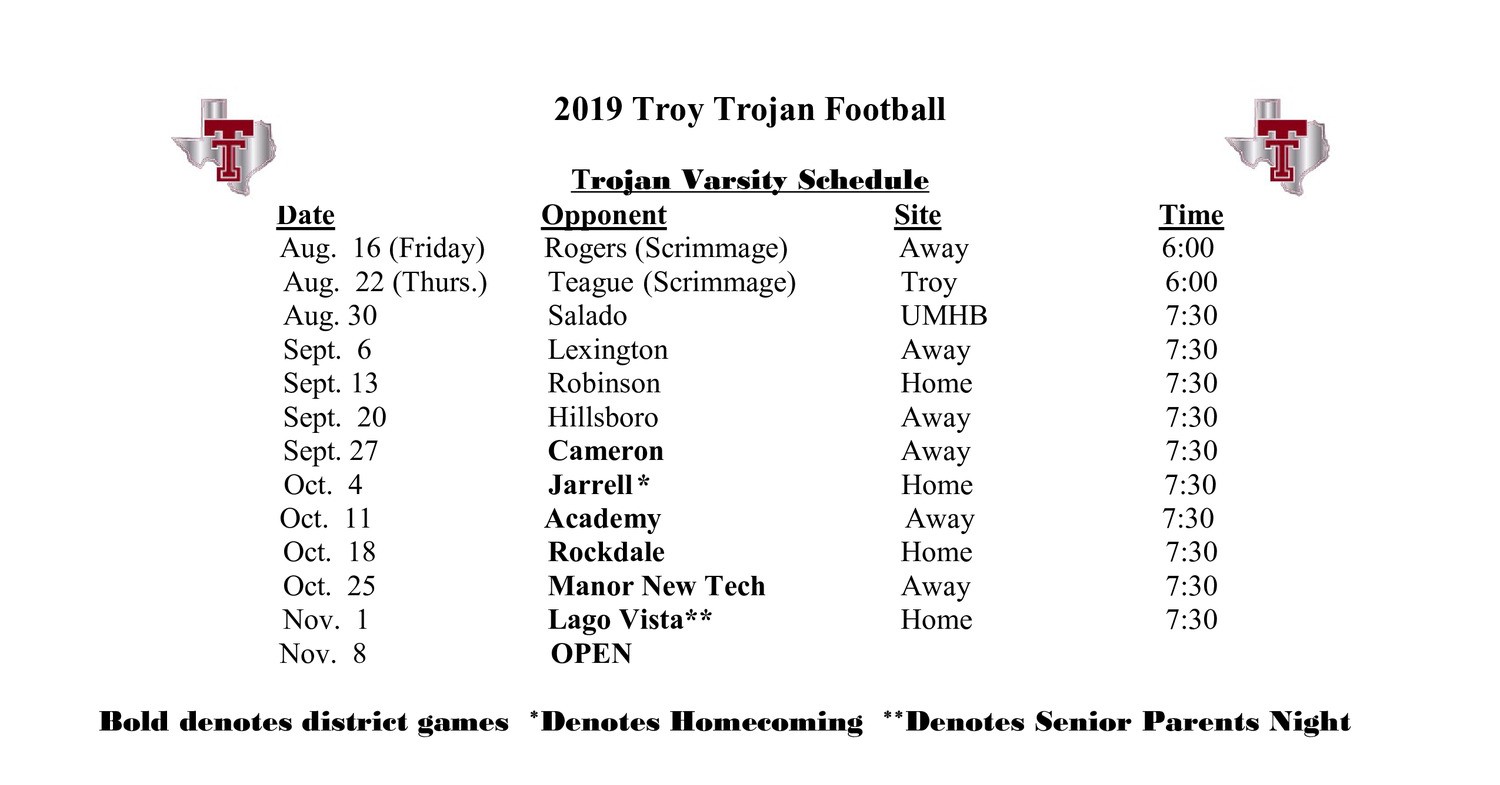 2019 TROY FOOTBALL SCHEDULE.pdf DocDroid