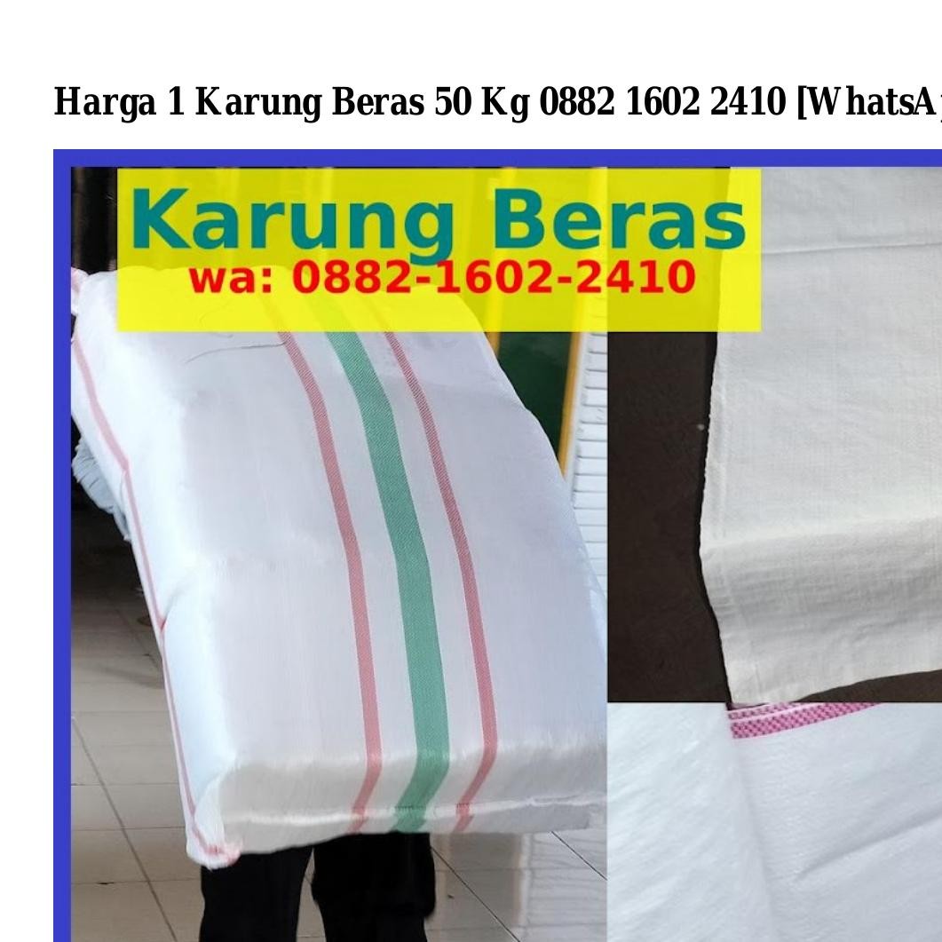 Harga Karung Beras Kg Pdf Docdroid