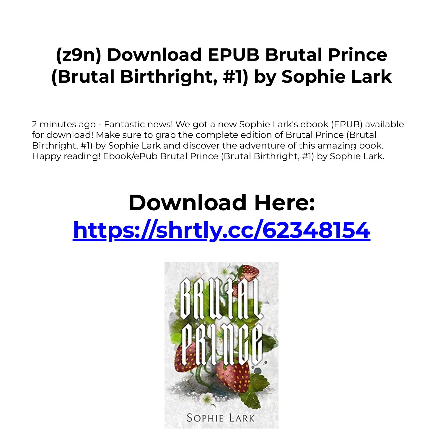 brutal prince illustrated edition pdf download