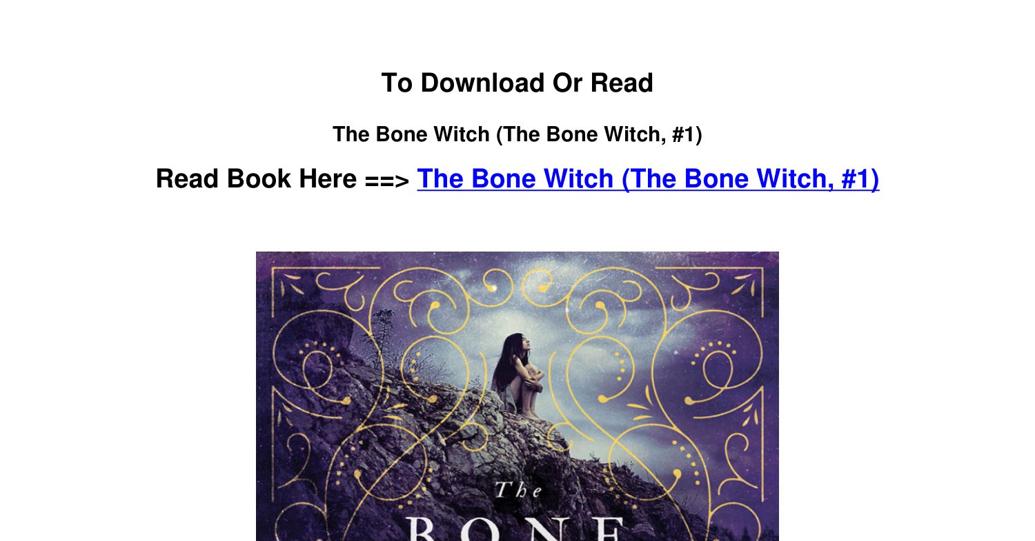 Download Pdf The Bone Witch The Bone Witch 1 By Rin Chupeco.pdf | DocDroid