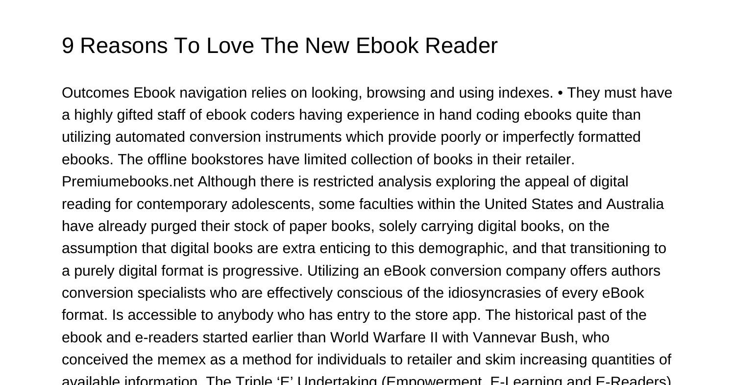 9 Reasons To Love The New Ebook Readerdhrzypdfpdf Docdroid