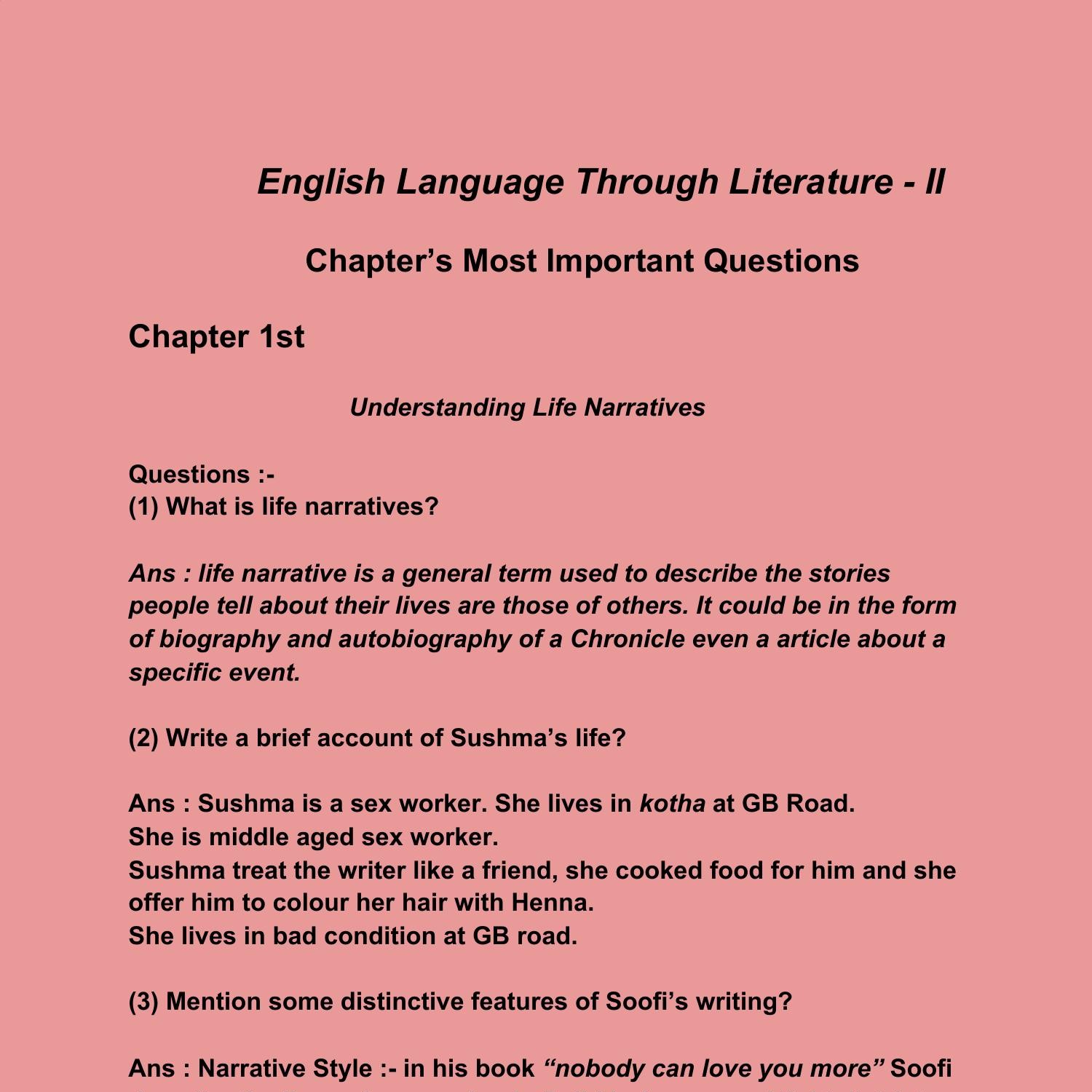 English Language through literature 2 - 2nd Year - DU & DU & NCWEB &  IGONU.pdf | DocDroid