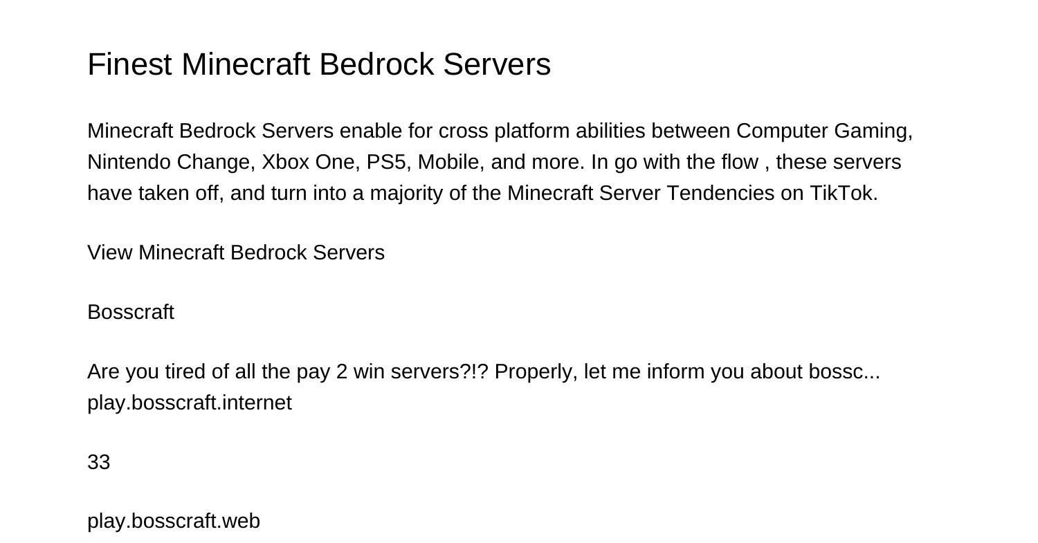 Best Minecraft Bedrock Servershfqso.pdf.pdf DocDroid