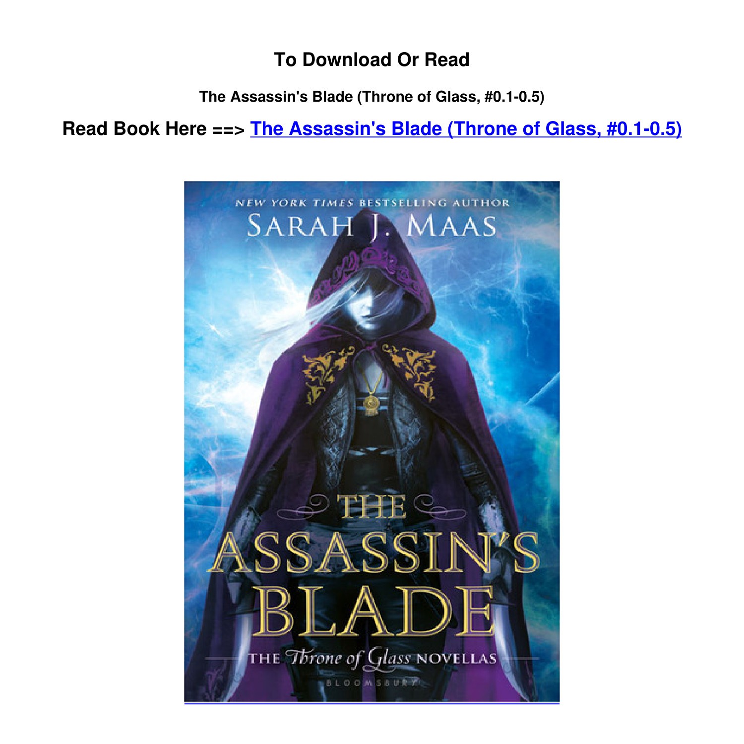 Download Pdf The Assassin S Blade Throne Of Glass 0 1 0 5 By Sarah J Maas Pdf Docdroid