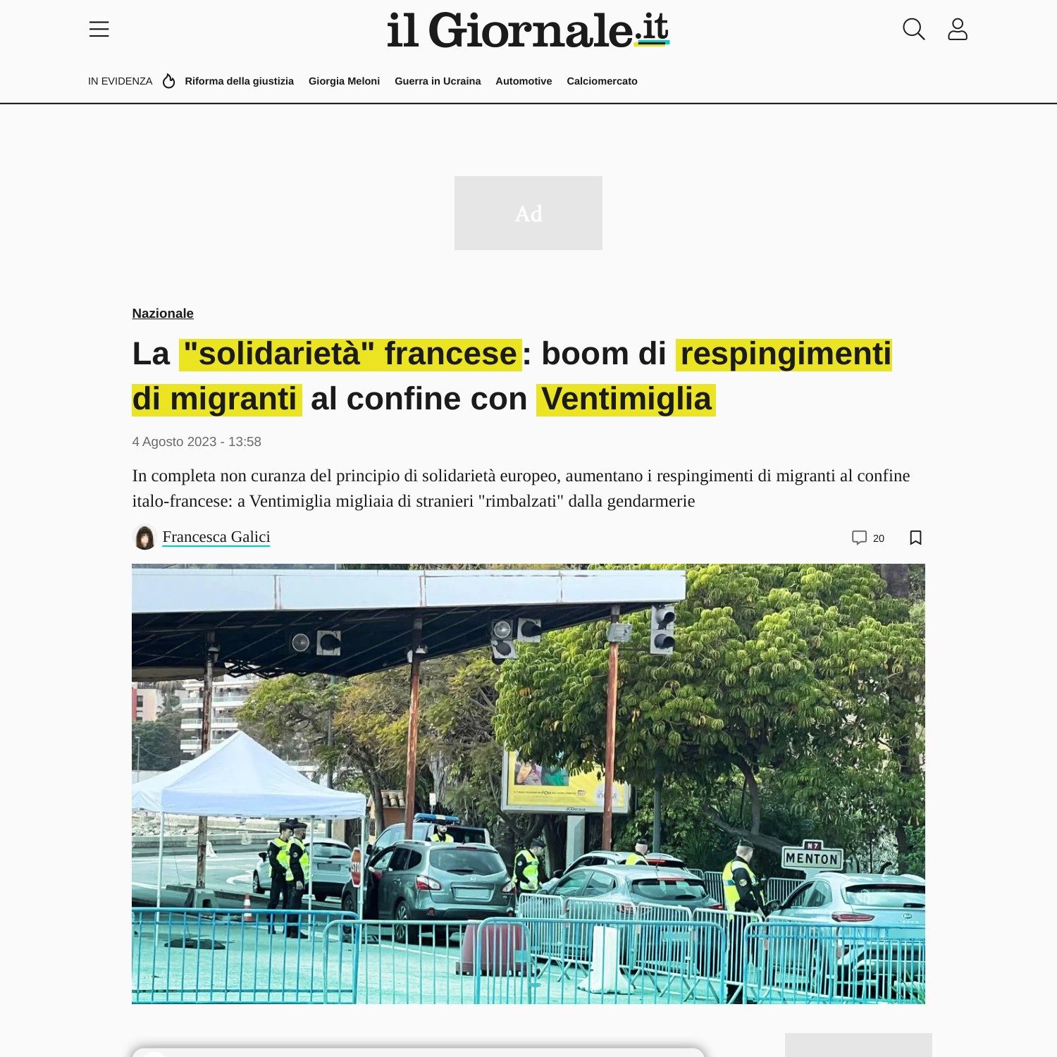 Ilgiornale It News Nazionale Migranti Aumentano I Respingimenti Francia