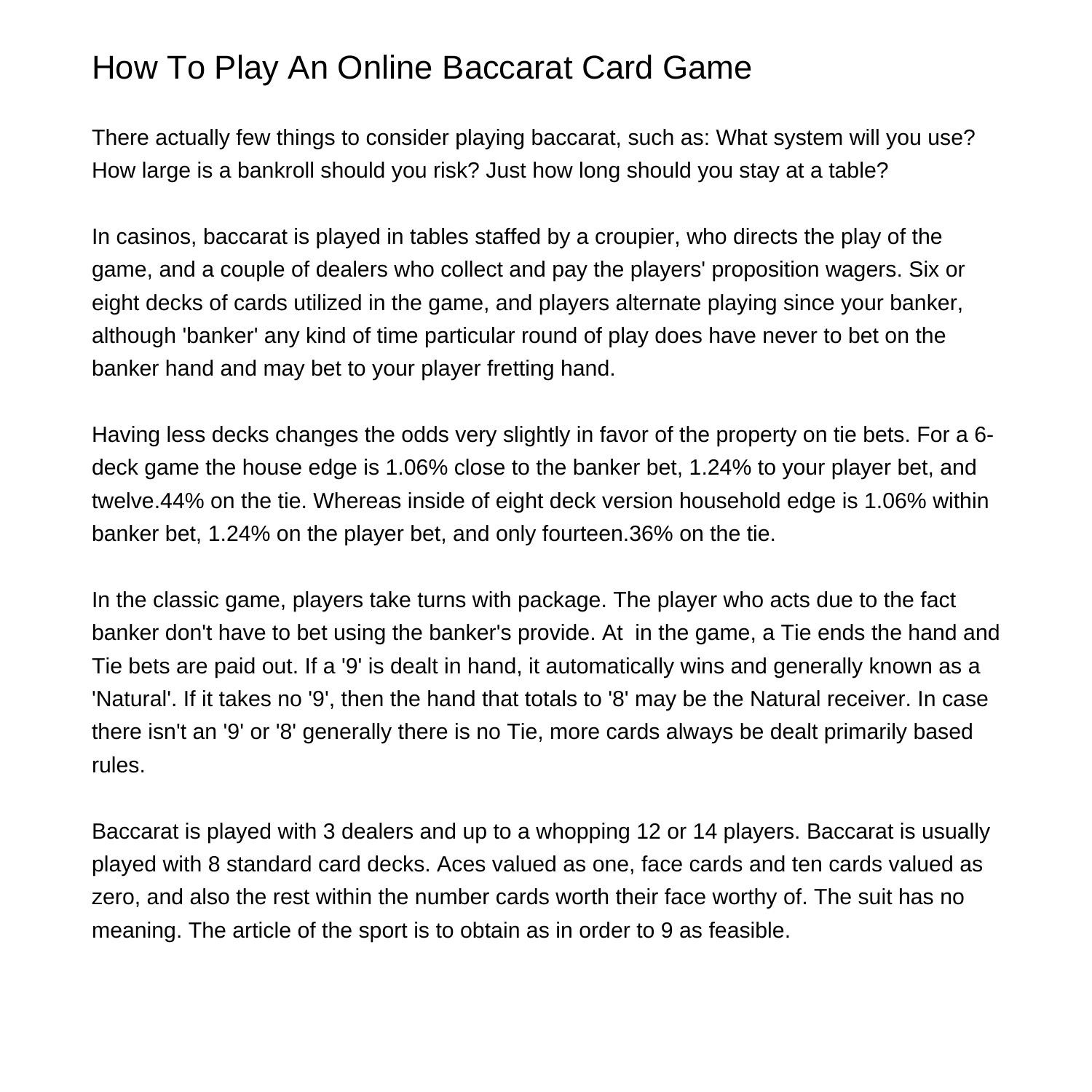 baccarat-gambling-part-1-a-fun-simple-game-may-get-win