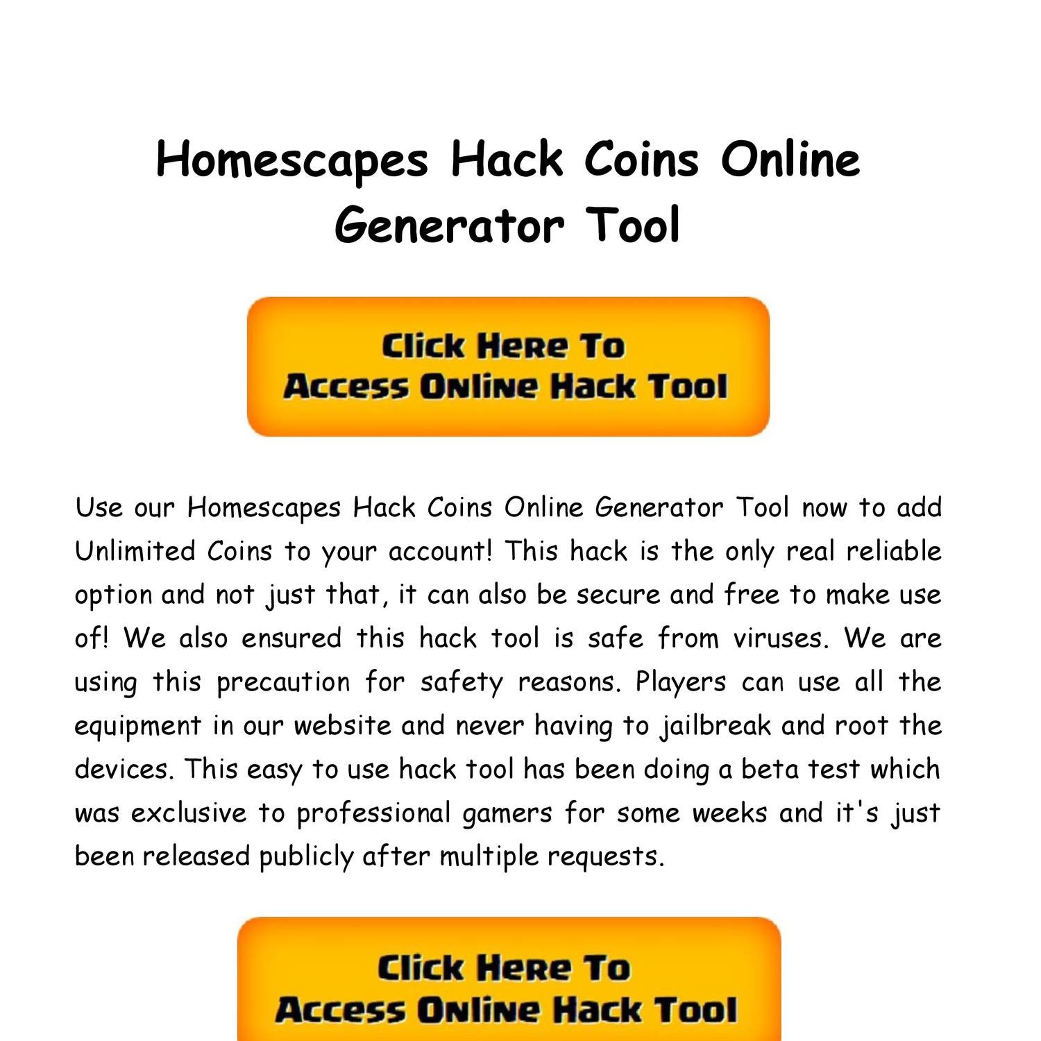 homescapes hack tool