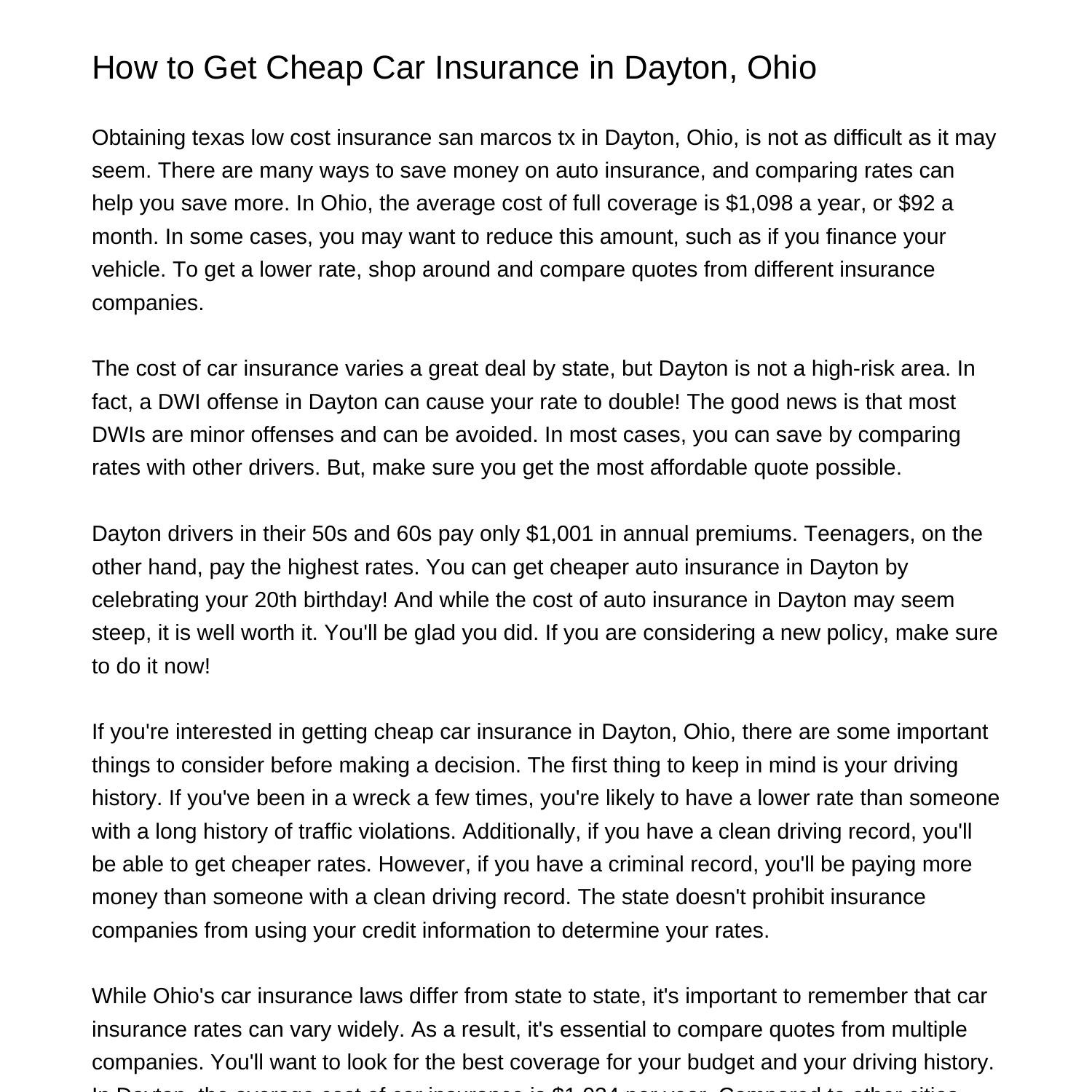 how-to-get-cheap-car-insurance-in-dayton-ohiozgxnl-pdf-pdf-docdroid