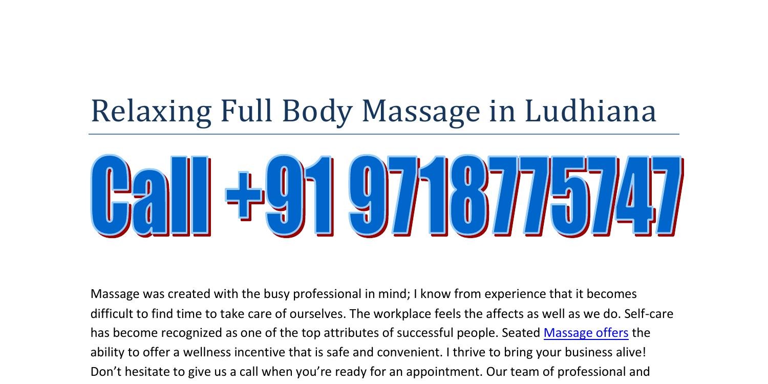 Relaxing Full Body Massage Parlour in Ludhiana @ Elision Day Spa.docx |  DocDroid