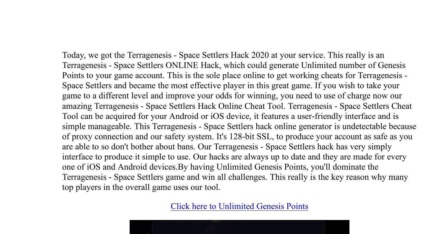 TerraGenesis - Space Settlers for apple instal