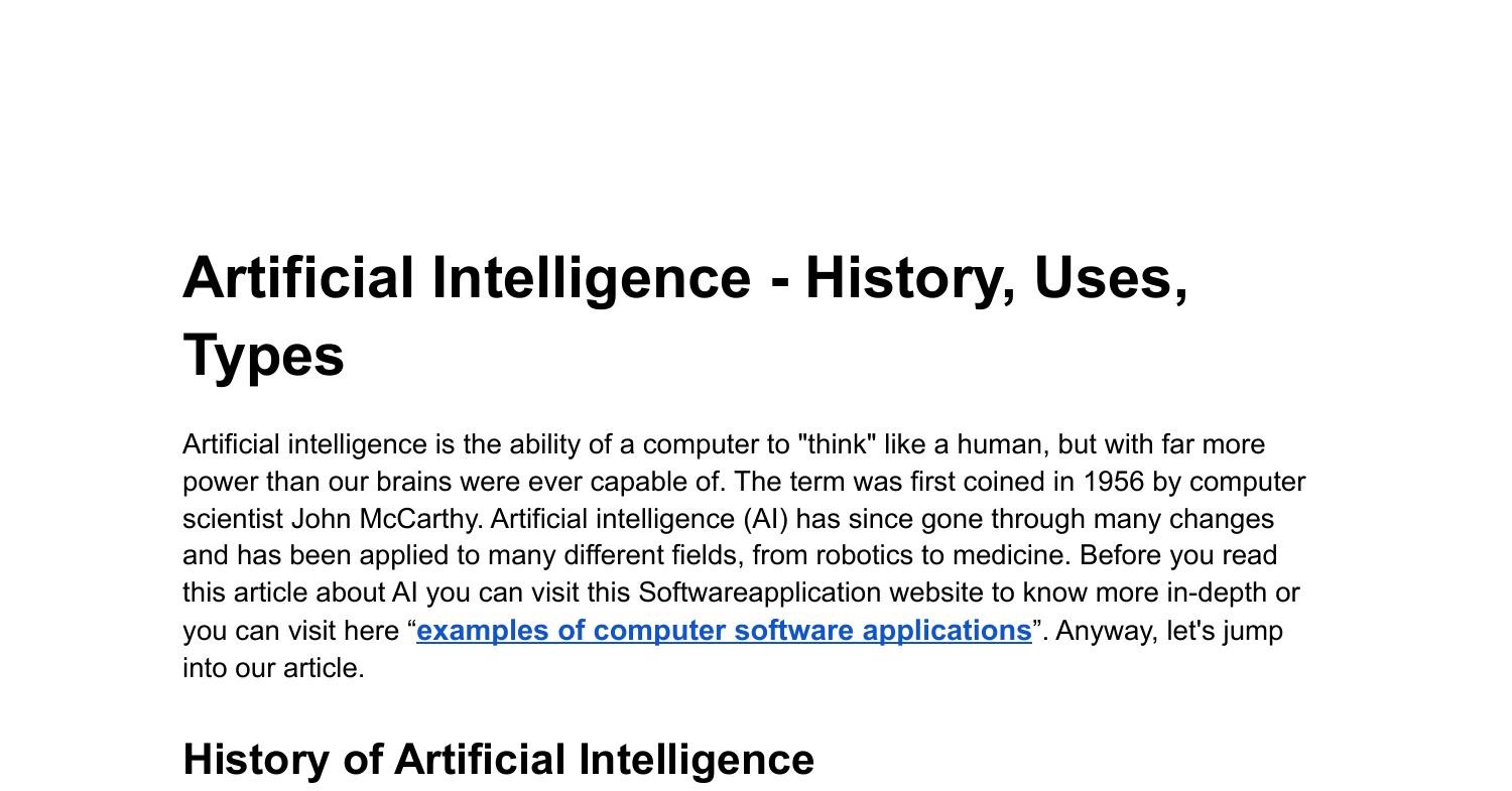 Artificial Intelligence History, Uses, Types.pdf DocDroid