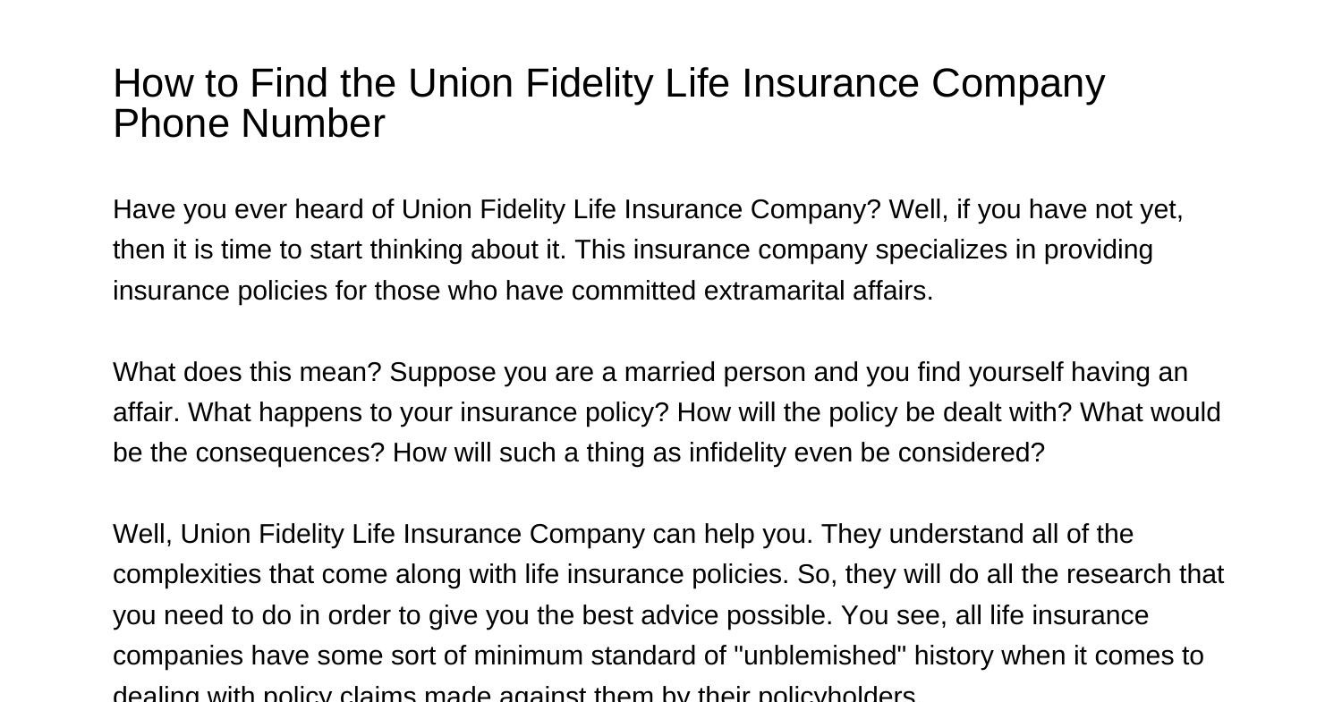 how-to-find-the-union-fidelity-life-insurance-company-phone-numberzccpo