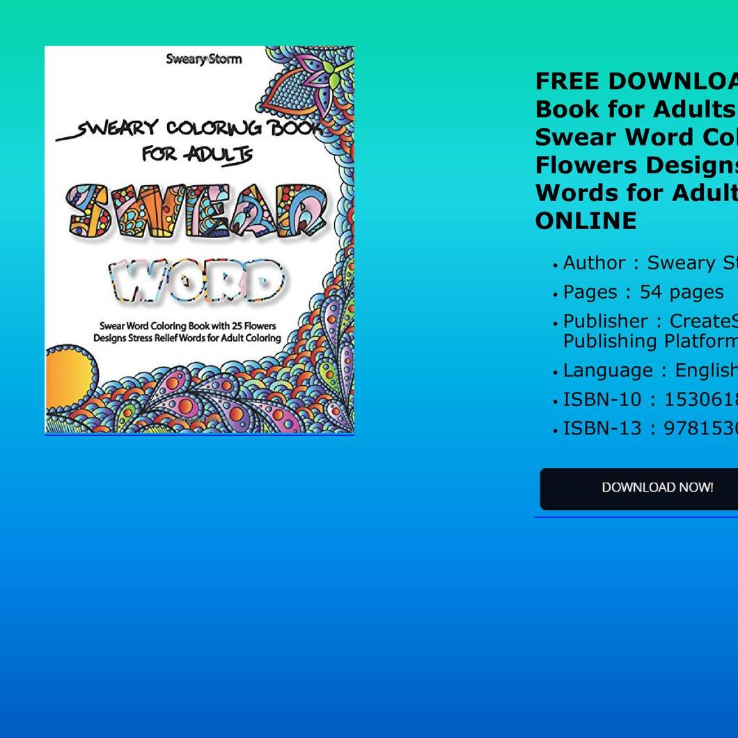 Download Free Download Sweary Coloring Book For Adults Swear Word Swear Word Coloring Book With 25 Flowers Pdf Docdroid