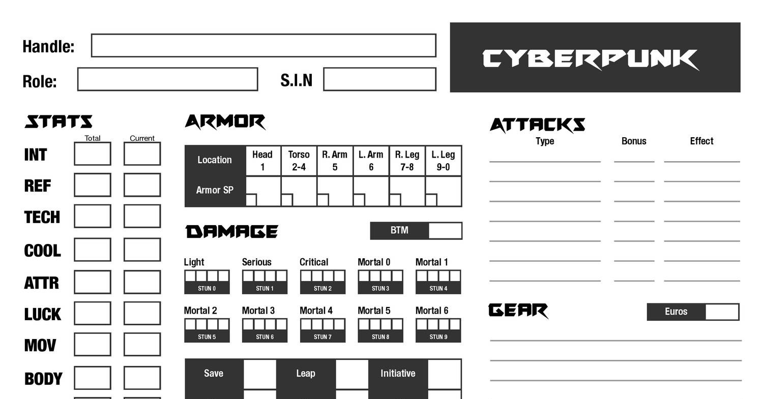 Modern Cyberpunk Character Sheet.pdf | DocDroid