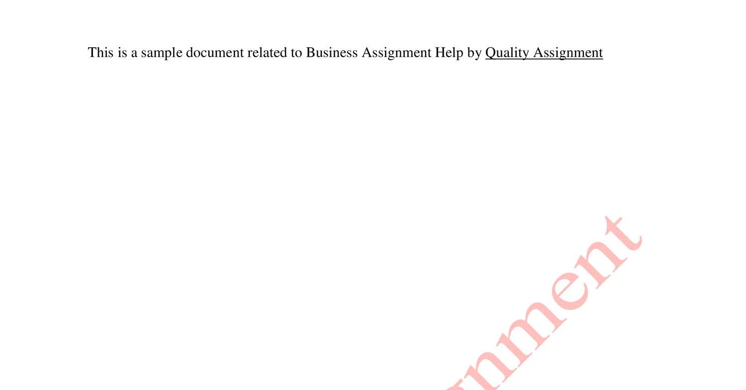 how to write business assignment