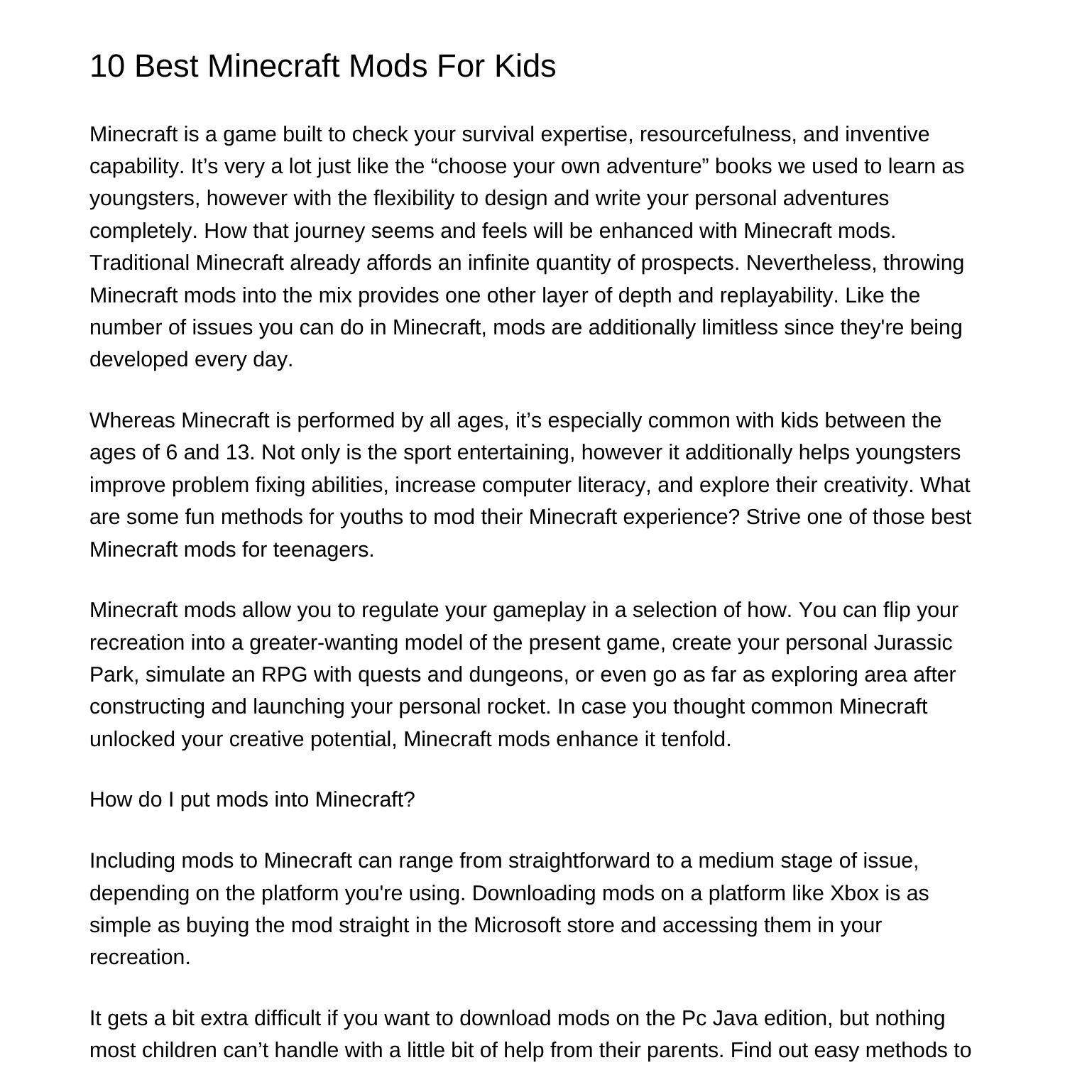 10-best-minecraft-mods-for-kidsycrjk-pdf-pdf-docdroid