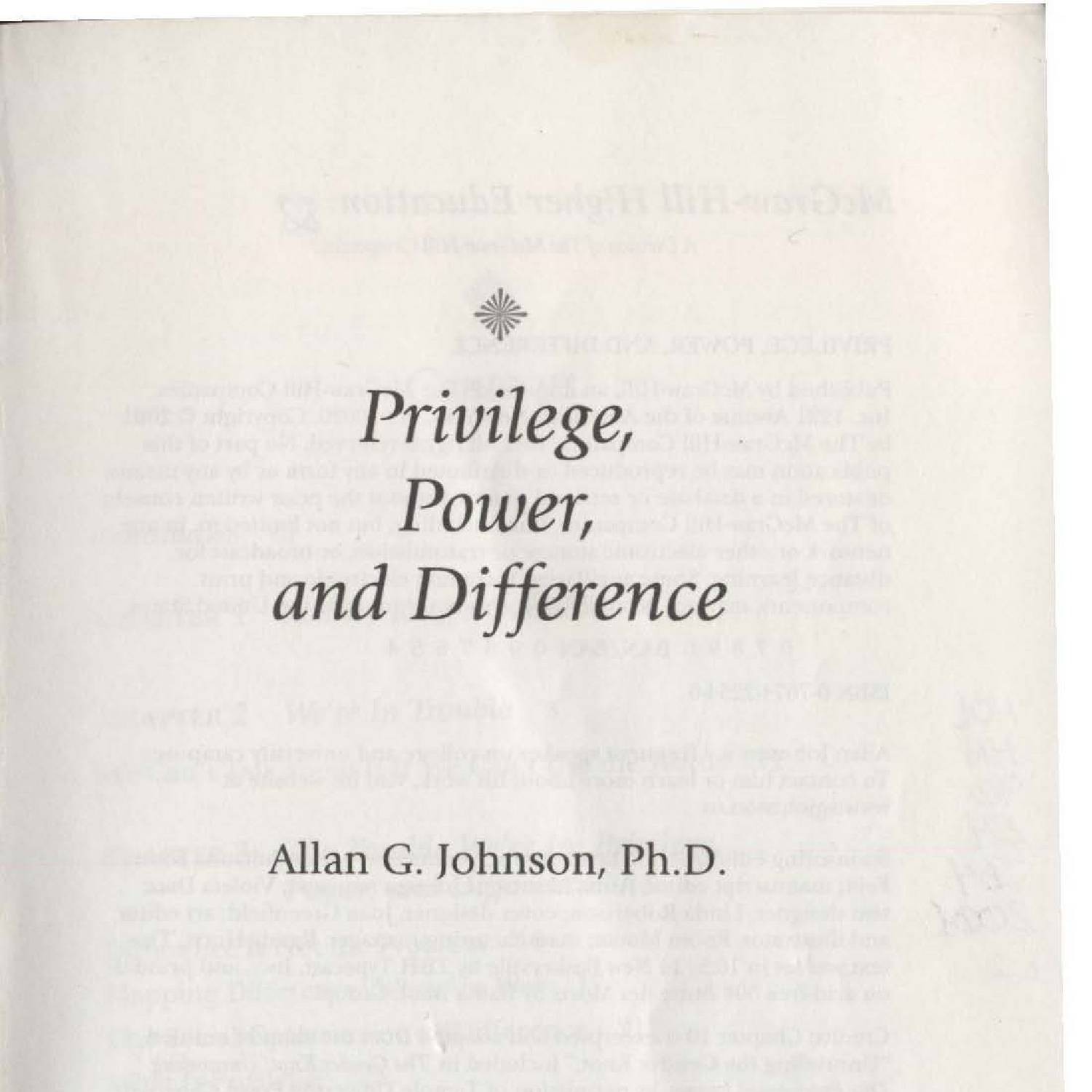 privilege power and difference pdf download