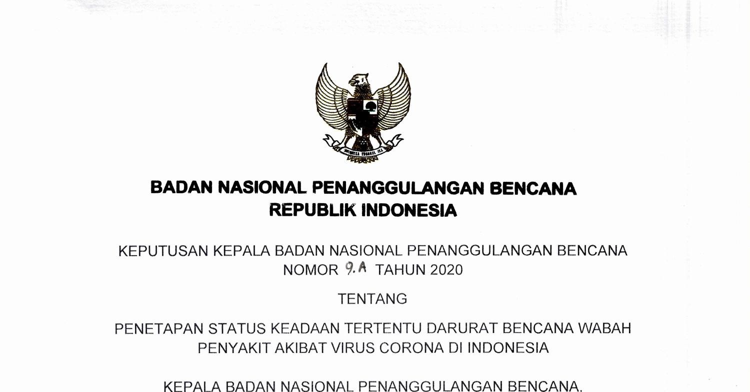 SURAT KEPUTUSAN KEPALA BNPB 2020_9.A.pdf | DocDroid