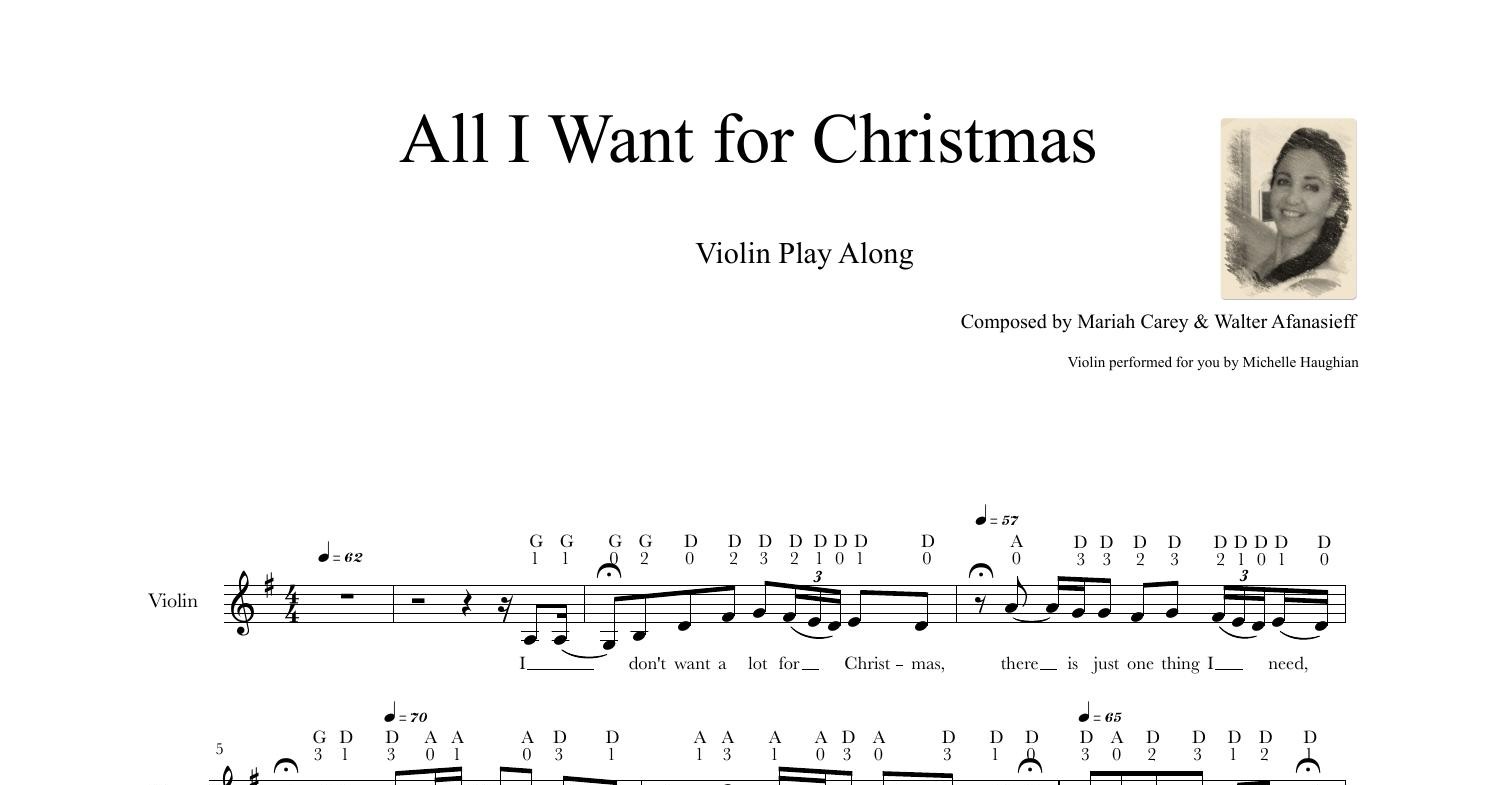 All I Want for Christmas is You - Mariah Carey - Violin Cover