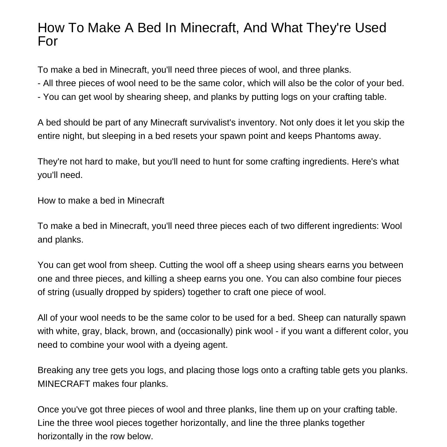 how-to-make-a-bed-in-minecraft-and-what-theyre-used-forxenoa-pdf-pdf