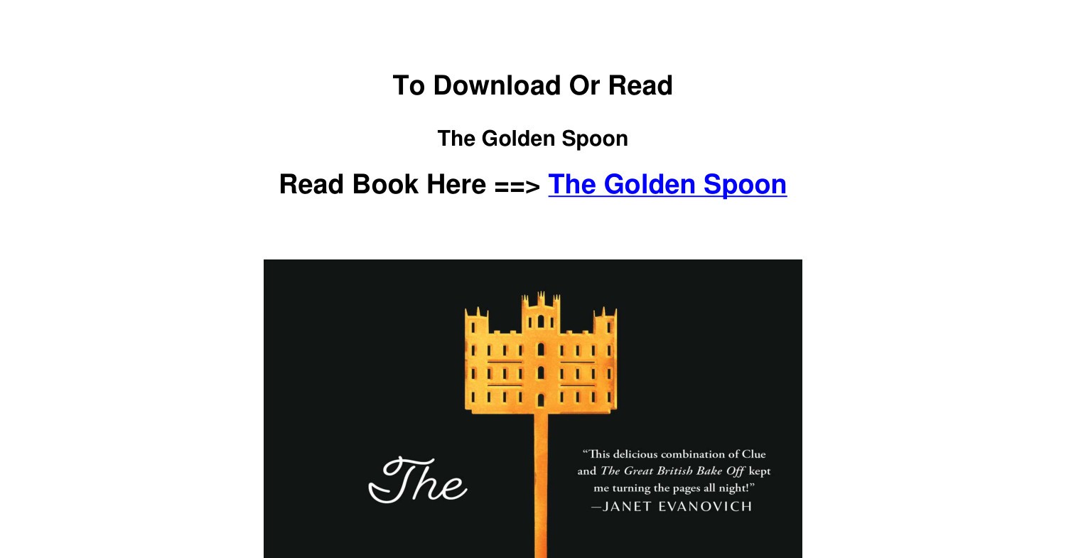 The Golden Spoon, Book by Jessa Maxwell, Official Publisher Page