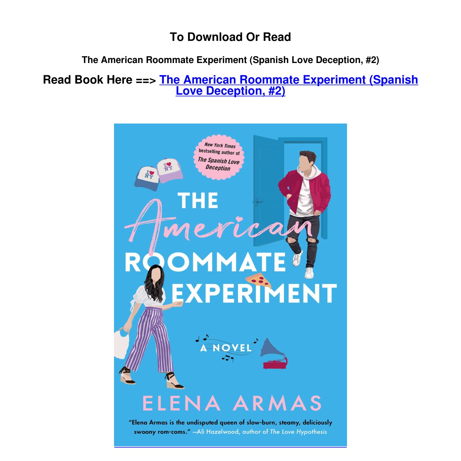 epub DOWNLOAD The American Roommate Experiment Spanish Love Deception 2 By  .pdf