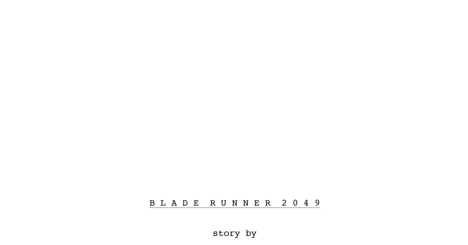 blade runner screenplay